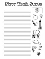 New York State Symbols- Portrait - College Rule