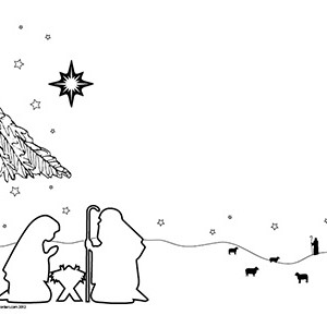 Rejoice!-A-King-is-Born!-Christmas--Landscape--Blank