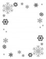 Snowflakes--Portrait--Blank