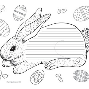 Easter-Bunny-&-Easter-Eggs--Landscape--College-Rule