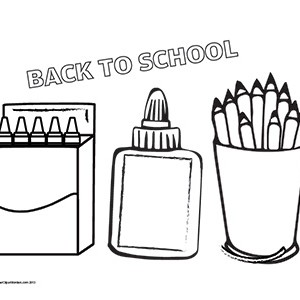 Back-to-School-Supplies--Landscape--Blank