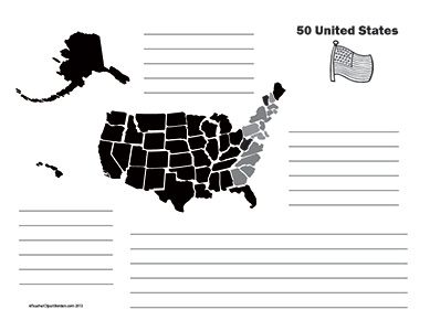 US-50-States--Landscape--Wide-Rule
