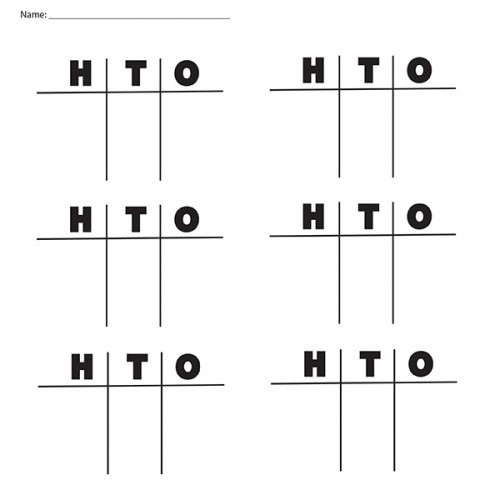 Hundreds, Tens, Ones (HTO) Chart Teacher Clipart Borders