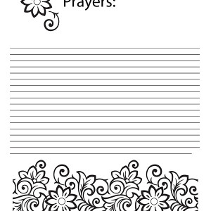 Prayer Journal Page College