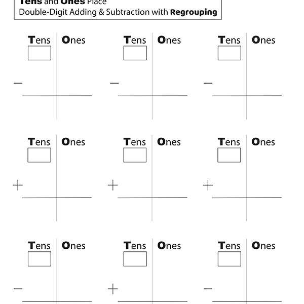 Tens & Ones Adding & Subtracting