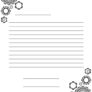 Circle Designs Letter Outline Wide
