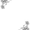 Flowers Letter Outline Blank