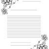 Flowers Letter Outline College