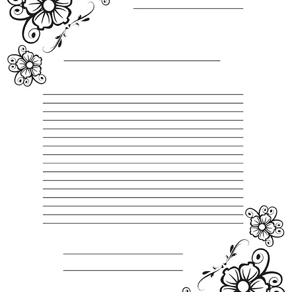Flowers Letter Outline College