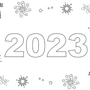 Happy New Year 2023 Blank